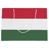 Ungarische Flagge Große Geschenktüte (Vorderseite)