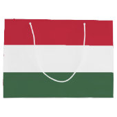 Ungarische Flagge Große Geschenktüte (Rückseite)