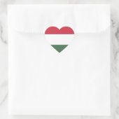 Ungarische Flagge Herz-Aufkleber (Tasche)