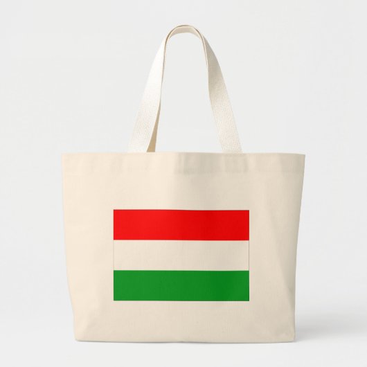 Ungarische Flagge Jumbo Stoffbeutel (Vorne)