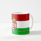 ungarische Flagge Kaffeetasse (VorderseiteRechts)