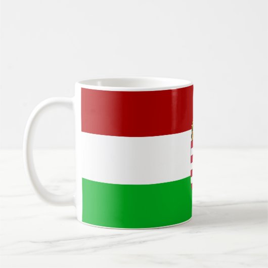 ungarische Flagge Kaffeetasse (Links)