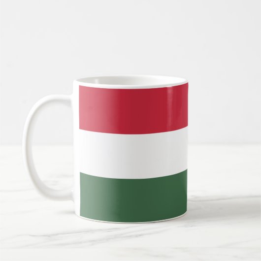 Ungarische Flagge Kaffeetasse (Links)