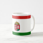Ungarische Flagge Kaffeetasse (VorderseiteRechts)