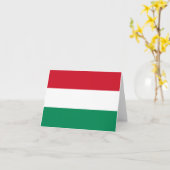 Ungarische Flagge Karte (Gelbe Blume)