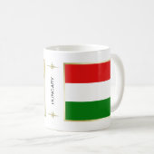 Ungarische Flagge + Karte Tasse (VorderseiteRechts)