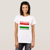 Ungarische Flagge + Karte + Text-T - Shirt (Vorne ganz)