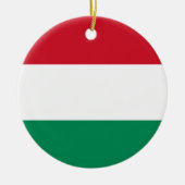 Ungarische Flagge Keramik Ornament (Vorne)