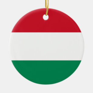 Ungarische Flagge Keramik Ornament