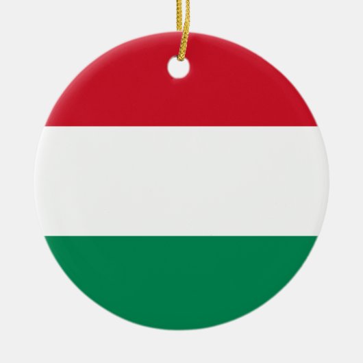 Ungarische Flagge Keramik Ornament (Vorne)