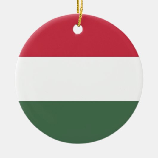 Ungarische Flagge Keramik Ornament (Vorne)