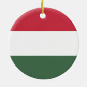 Ungarische Flagge Keramik Ornament (Hinten)