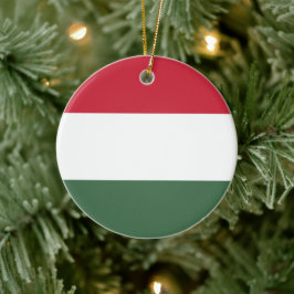 Ungarische Flagge Keramik Ornament