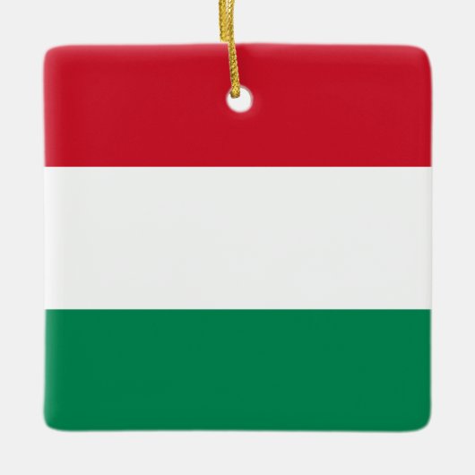 Ungarische Flagge Keramikornament (Vorderseite)