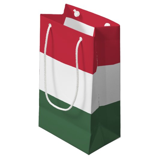 Ungarische Flagge Kleine Geschenktüte (Vorderseite Schrägansicht)