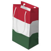 Ungarische Flagge Kleine Geschenktüte (Rückseite Schrägansicht)