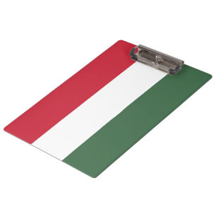 Ungarische Flagge Klemmbrett