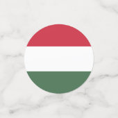 Ungarische Flagge Konfetti (Klein Vorderseite)