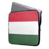 Ungarische Flagge Laptopschutzhülle (Vorderseite Links)