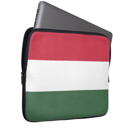 Ungarische Flagge Laptopschutzhülle (Vorne Rechts)