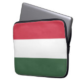Ungarische Flagge Laptopschutzhülle (Vorderseite Links)