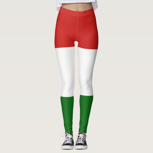 Ungarische Flagge Leggings (Vorderseite)
