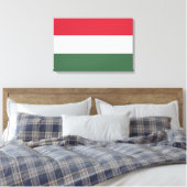 Ungarische Flagge Leinwanddruck (Insitu (Schlafzimmer))