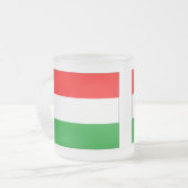 Ungarische Flagge Mattglastasse (Vorderseite Links)