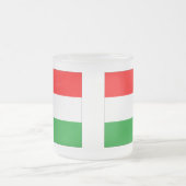 Ungarische Flagge Mattglastasse (Mittel)