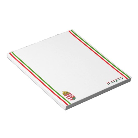 Ungarische Flagge Notizblock (angewinkelt)