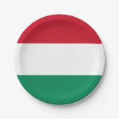 Ungarische Flagge Pappteller (Vorderseite)