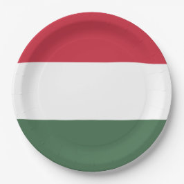 Ungarische Flagge Pappteller