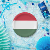 Ungarische Flagge Pappteller (Party)