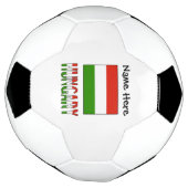 Ungarische Flagge Personalisiert Fußball (Gedreht)