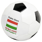 Ungarische Flagge Personalisiert Fußball (Dreiviertel)