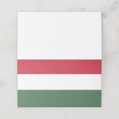 Ungarische Flagge Platzkarte (Außenseite Aufgefaltet)