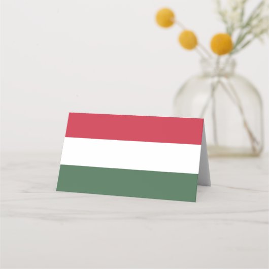 Ungarische Flagge Platzkarte (Vorderseite)