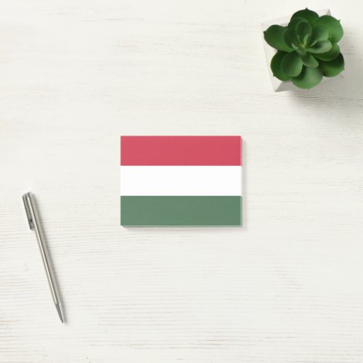 Ungarische Flagge Post-it Klebezettel (Büro)
