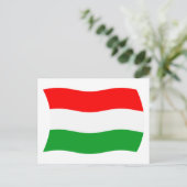Ungarische Flagge Postkarte (Stehend Vorderseite)