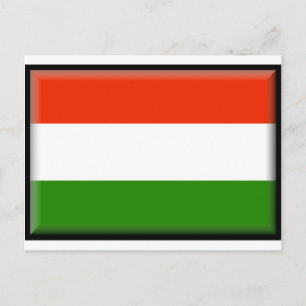 Ungarische Flagge Postkarte