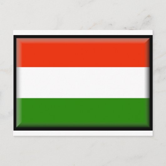 Ungarische Flagge Postkarte (Vorderseite)