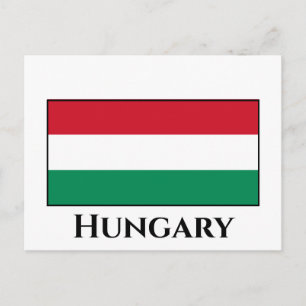 Ungarische Flagge Postkarte