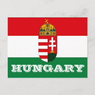 Ungarische Flagge Postkarte