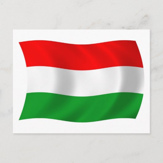 Ungarische Flagge Postkarte (Vorderseite)
