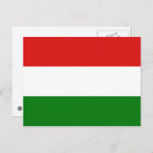 Ungarische Flagge Postkarte (Vorne/Hinten)
