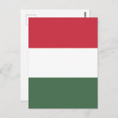 Ungarische Flagge Postkarte (Vorne/Hinten)