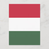 Ungarische Flagge Postkarte (Vorderseite)