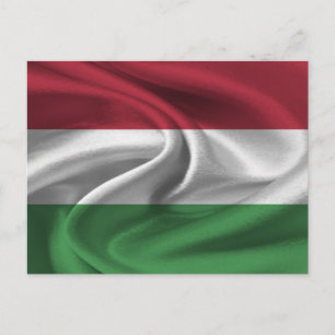 Ungarische Flagge Postkarte