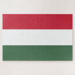 Ungarische Flagge Puzzle<br><div class="desc">Dieses Design zeigt die Nationalflagge Ungarns (auf Ungarisch Magyarország genannt), das ein Land in Mitteleuropa ist. Ungarn grenzt im Norden an die Slowakei, im Nordosten an die Ukraine, im Osten an Rumänien und im Südosten an Serbien, im Süden an Kroatien und Slowenien, im Südwesten an Österreich und im Westen an...</div>