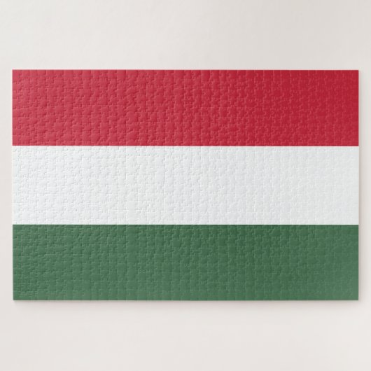 Ungarische Flagge Puzzle (Horizontal)